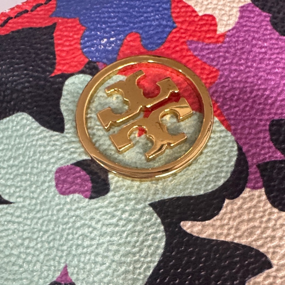 Tory Burch Robinson Satchel – Oceanic Camo Floral Print - Picture 3 of 14